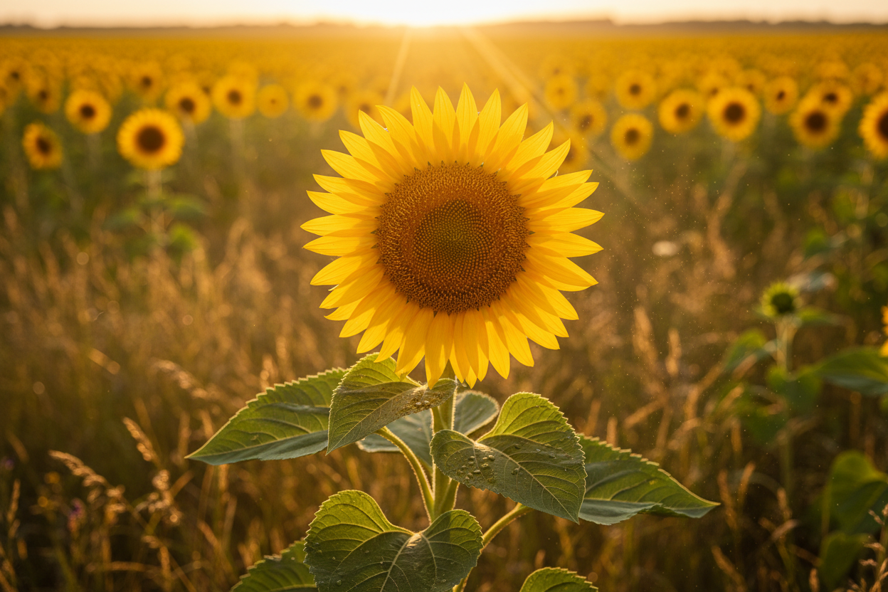 The Sunflower That Follows the Sun